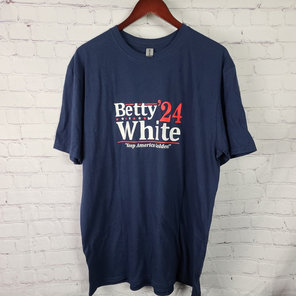 Betty White for President 2024 Sz  XL Blue.